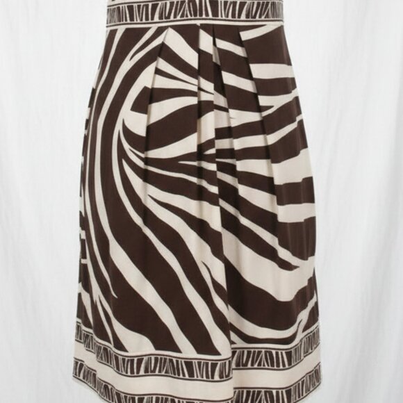 NWOT BCBG Max Azaria Animal Zebra Print Midi Dress - Picture 8 of 13